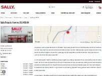 Website Screenshot Sally Beauty