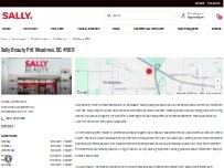 Website Screenshot Sally Beauty