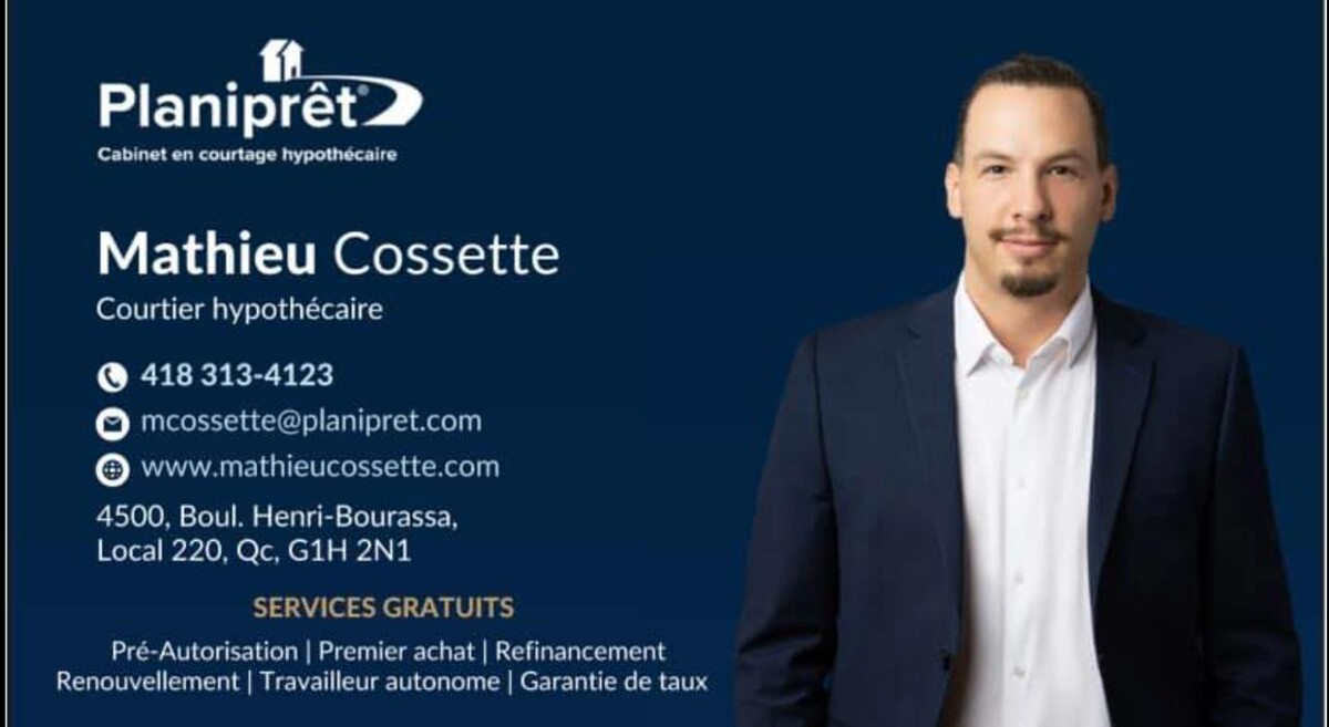 Images Mathieu Cossette Courtier Hypothécaire