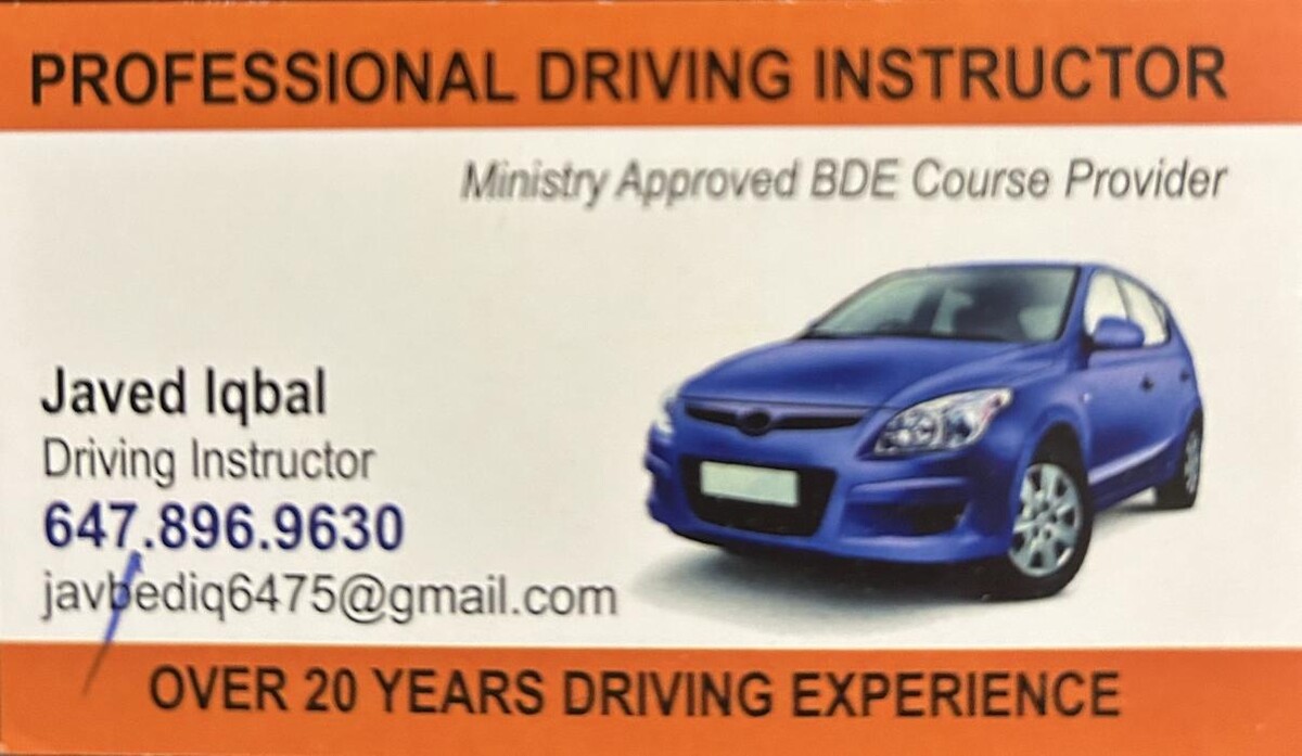 Images Javed Iqbal Driving Instructor