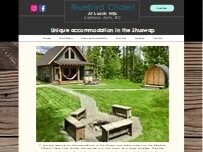Website Screenshot Bluebird Chalet