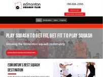 Website Screenshot Edmonton Squash Club