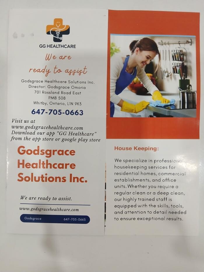 Images Godsgrace Healthcare & Cleaning Solutions Inc.