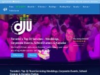 Website Screenshot Disc Jockeys Unlimited
