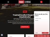 Website Screenshot R&D Plumbing and Heating