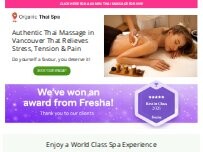 Website Screenshot Organic Thai Spa