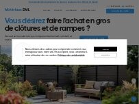 Website Screenshot Matériaux SML