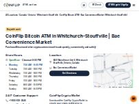 Website Screenshot CoinFlip Bitcoin ATM - Bae Convenience Market (Whitchurch-Stouffville)