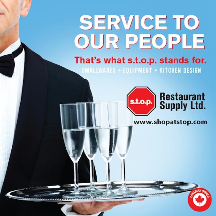 s.t.o.p. Restaurant Supply Logo