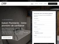 Website Screenshot Gobeil Tuyauterie Plomberie inc