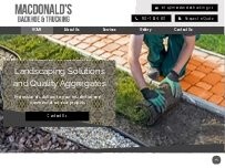 Website Screenshot MacDonald's Backhoe & Trucking