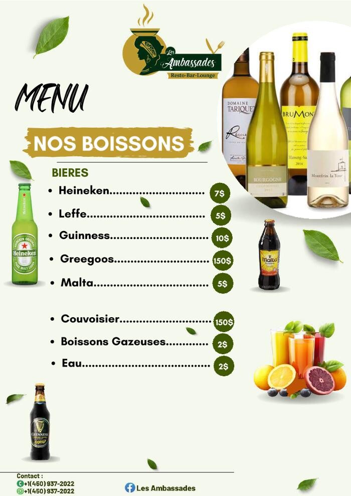 Images Les Ambassades - Resto Bar Lounge Cote-Vertu