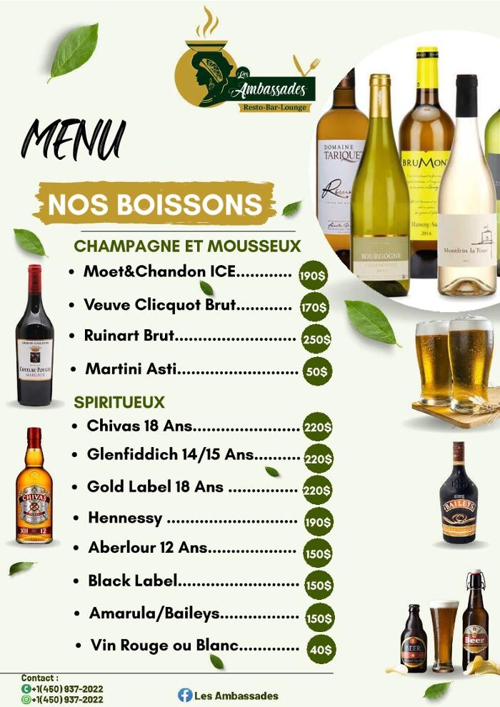 Images Les Ambassades - Resto Bar Lounge Cote-Vertu