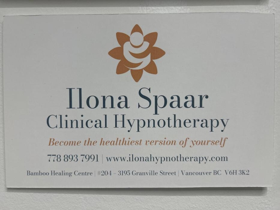 Images Ilona Spaar Clinical Hypnotherapy & Somatic EMDR | Vancouver