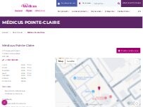 Website Screenshot Médicus Pointe-Claire