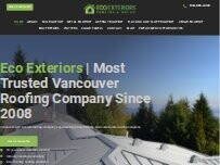 Website Screenshot Eco Exteriors Roofing and Solar Ltd.