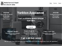 Website Screenshot Yorkton Appliance Mobile Service & Repair