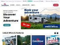 Website Screenshot CanaDream RV Rentals & Sales Montreal