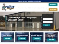 Website Screenshot Vision Garage Doors Ltd.