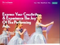 Website Screenshot Motion & Music Performing Arts Academy