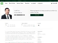 Website Screenshot Geoff Chen - TD Wealth Private Investment Advice