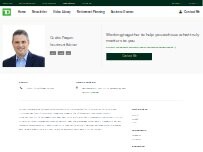 Website Screenshot Cedric Paquin - TD Wealth Private Investment Advice