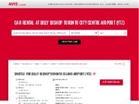 Website Screenshot Avis Car Rental