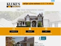 Website Screenshot Kluke's Roofing