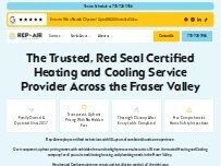 Website Screenshot Rep-Air Heating And Cooling