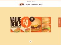 Website Screenshot A&W Canada