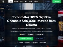 Website Screenshot TORONTO'S BEST IPTV