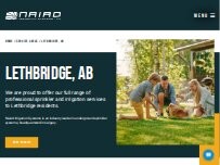 Website Screenshot Naiad Irrigation Systems