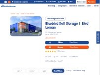 Website Screenshot Bluebird Self Storage