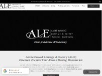 Website Screenshot ALE - Amberwood Lounge & Eatery