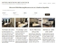 Website Screenshot Hôtel Mustang Bécancour