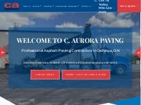Website Screenshot C. Aurora Paving Ltd.