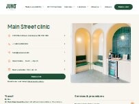 Website Screenshot Juno Veterinary Main Street Clinic