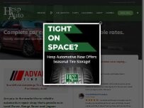 Website Screenshot Hesp Automotive Ltd