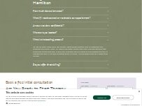 Website Screenshot Mountain Brow Counselling