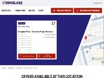 Website Screenshot UniglassPlus Toronto- Pape Avenue