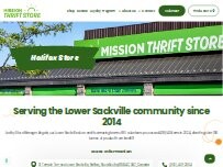 Website Screenshot Mission Thrift Store Lower Sackville