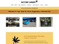 Website Screenshot Matchbox Cannabis - Sault Ste Marie Dispensary