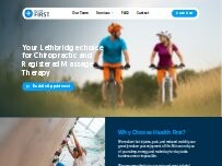 Website Screenshot Health First Soft Tissue & Joint Clinic