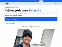 Website Screenshot HydroGo | Nettoyage de drains | Plomberie résidentielle | Montréal