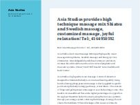 Website Screenshot Asia Studios