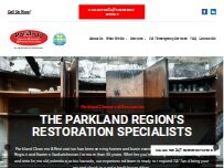Website Screenshot Parkland Cleaners & Restoration