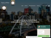 Website Screenshot Corey LeBlanc Realty