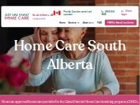 Website Screenshot Just Like Family Home Care South Alberta