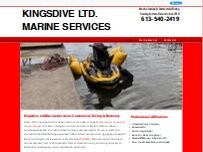 Website Screenshot Kingsdive Ltd Marine Services