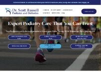Website Screenshot Dr Scott Russell - Podiatry & Orthotics - Vancouver